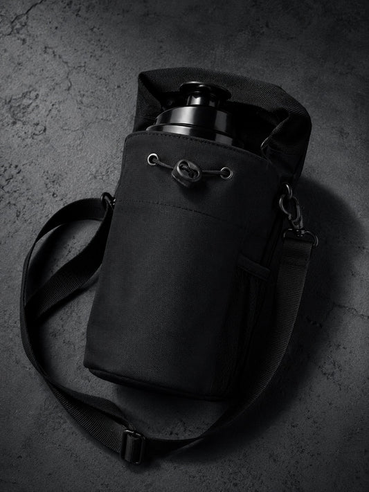 Compact Magnetic Gym Sling Bag | Built-in Water Bottle Holder